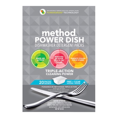 Method Power Dish Free/Clr 20Pk 01758